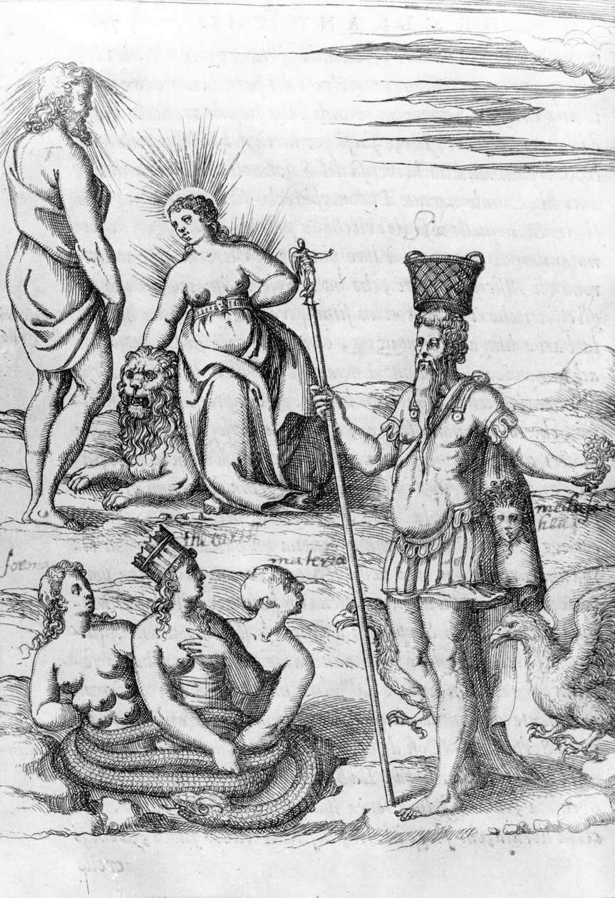 Apollo, kuvitus Vincenzo Cartarin teoksesta The Images of the Gods of the Ancients, 1571 tekijältä Bolognino Zaltieri