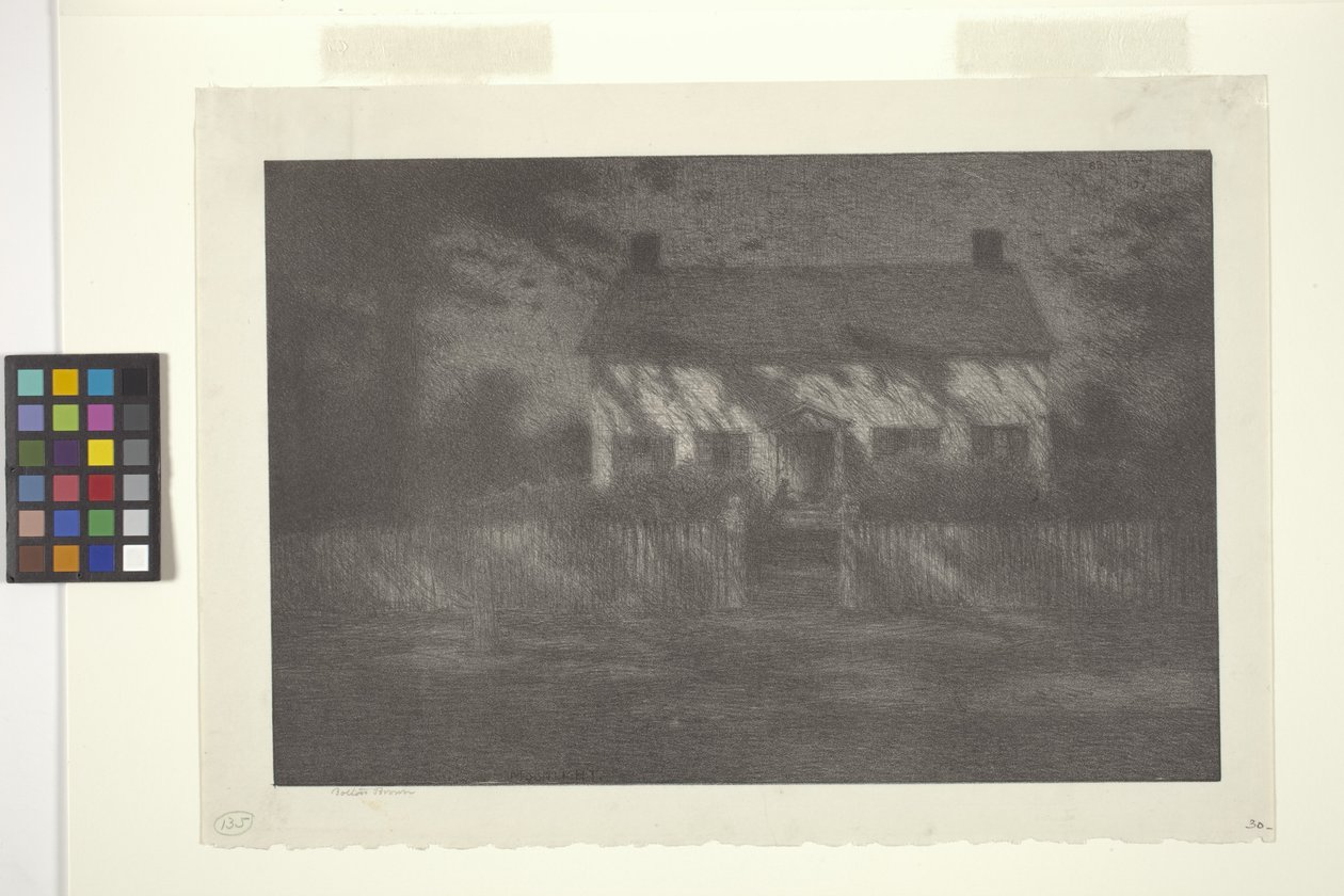 Moonlight (muste paperille) tekijältä Bolton Coit Brown