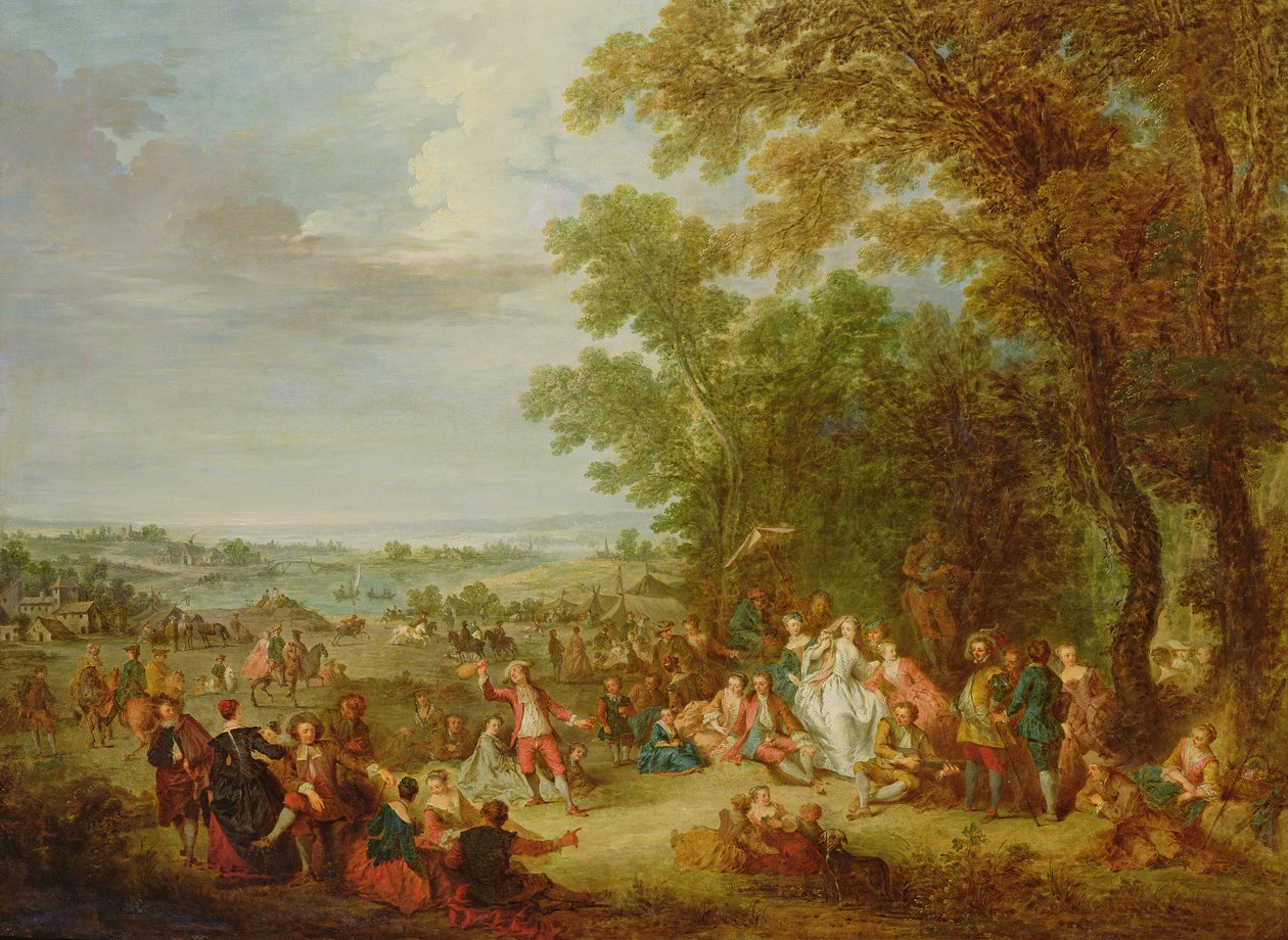 Fete Champetre, 1728 tekijältä Bonaventure de Bar