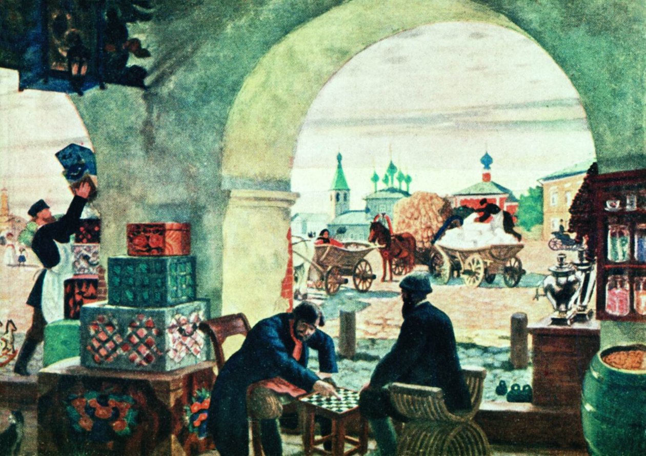 n tekijältä Boris Mikhailovich Kustodiev