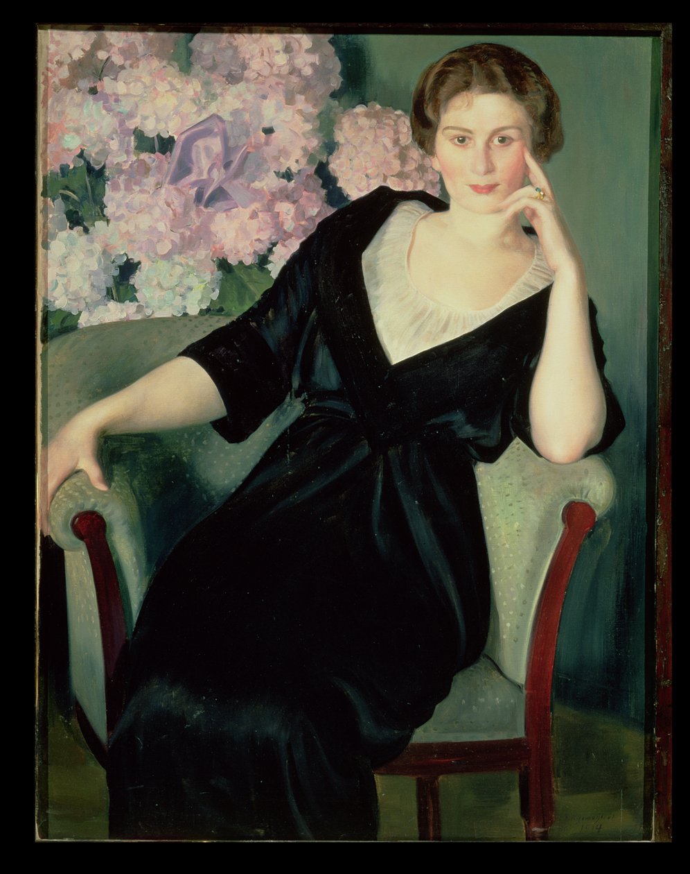 Rene Ivanovna Notgaftin (s.1880) muotokuva 1914 tekijältä Boris Mikhailovich Kustodiev