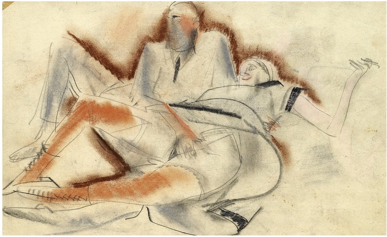 Eroottinen piirustus tekijältä Boris Dmitrievich Grigoriev