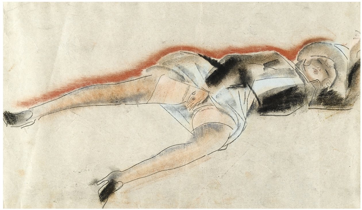 Eroottinen piirustus tekijältä Boris Dmitrievich Grigoriev