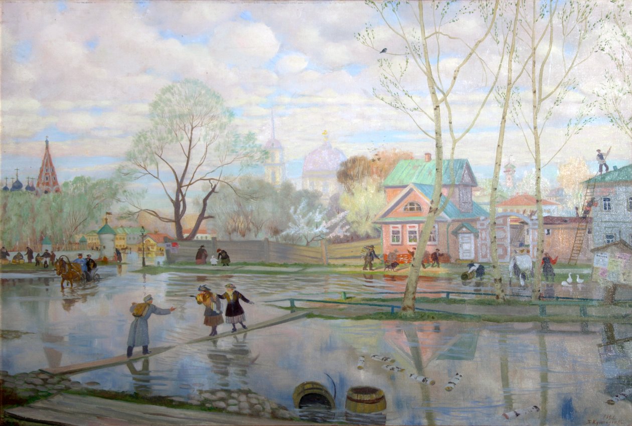 Kevät, 1921. tekijältä Boris Mikhailovich Kustodiev