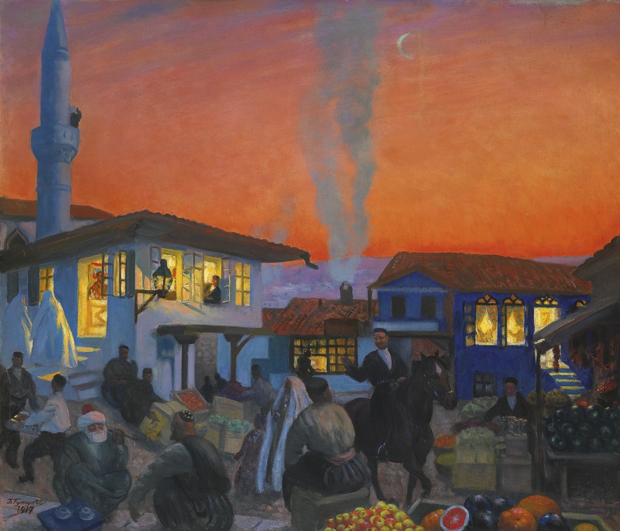 Bakhchisaray, 1917 tekijältä Boris Mikhailovich Kustodiev