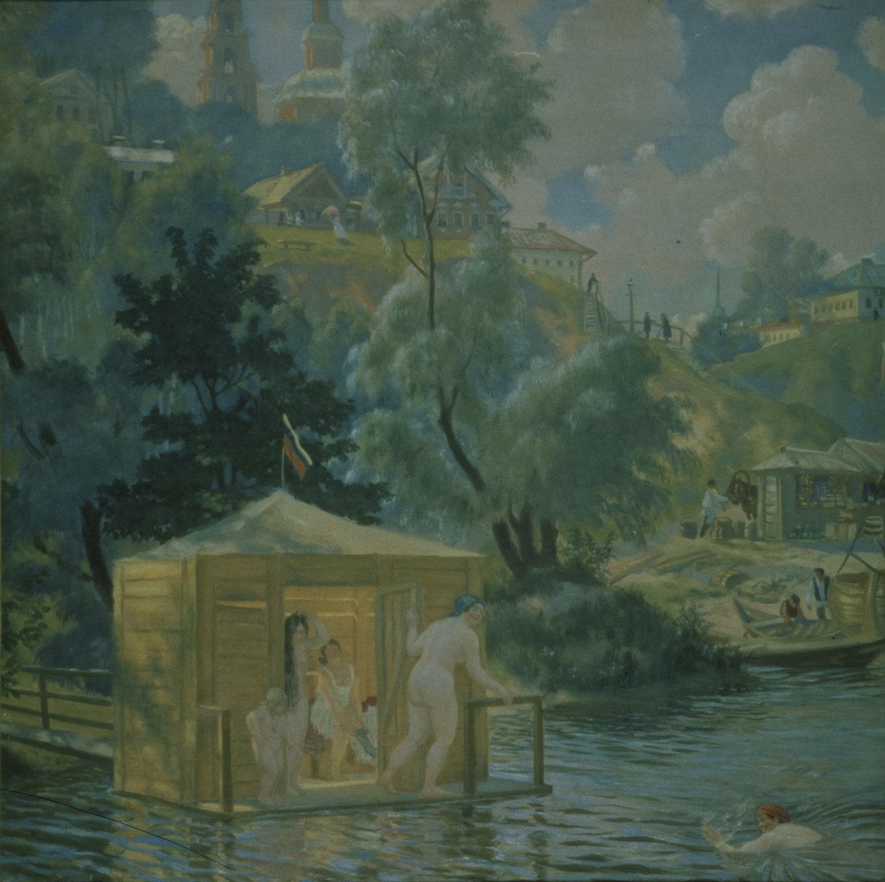 Uimarit, 1921 tekijältä Boris Mikhailovich Kustodiev