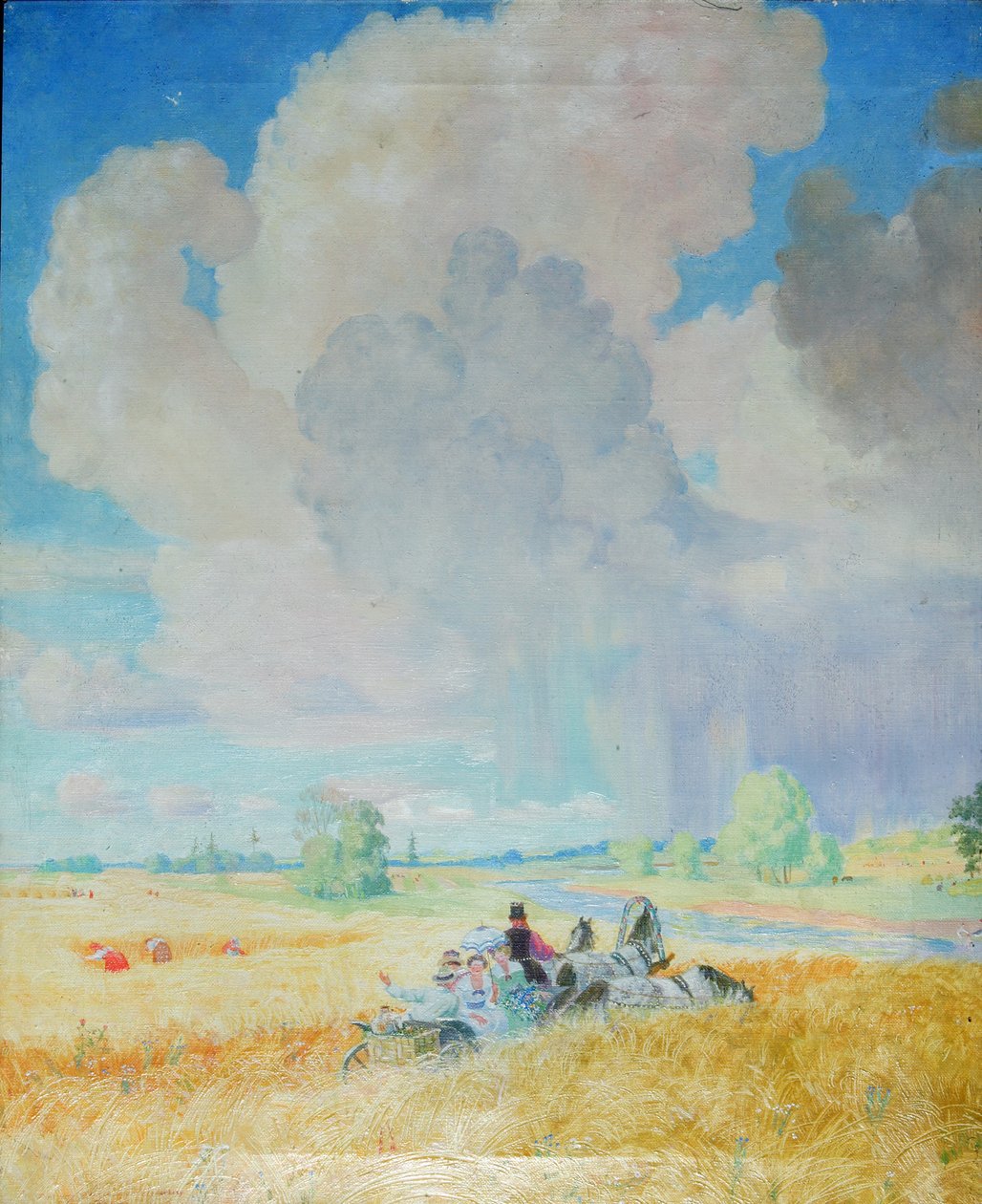 Kesä, 1922 tekijältä Boris Mikhailovich Kustodiev