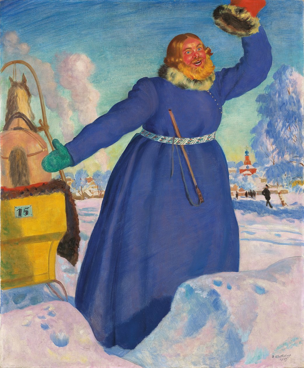 Valmentaja, 1923 tekijältä Boris Mikhailovich Kustodiev