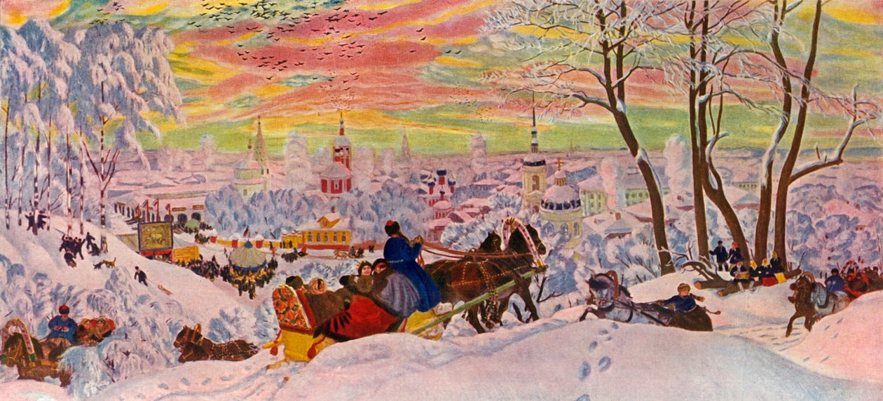 Laskuvesi, 1916, 1939. tekijältä Boris Mikhailovich Kustodiev