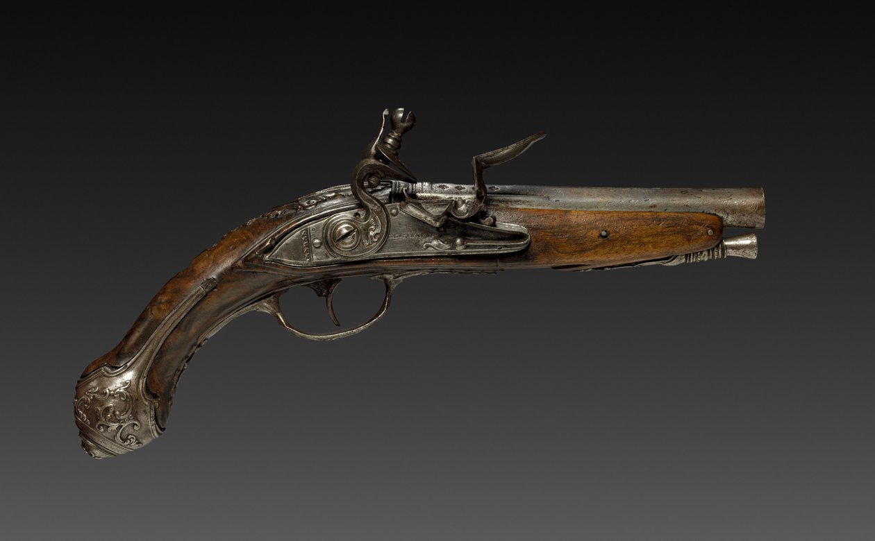 Flintlock-pistooli, 1700-luku. tekijältä Bortolo Agazzi