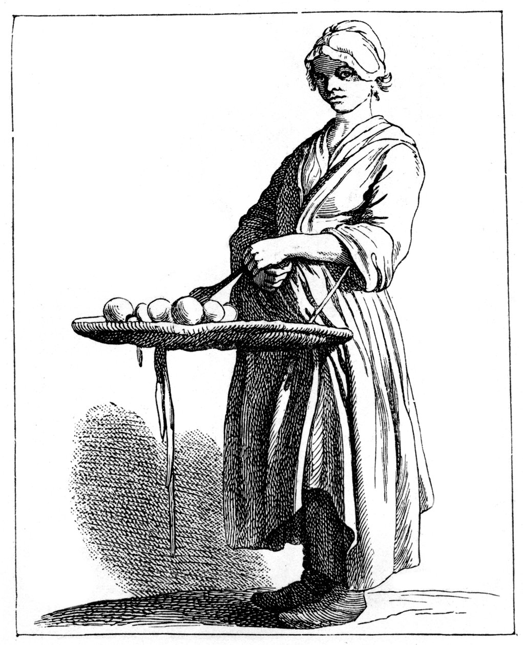 Hedelmien myyjä, 1737-1742. tekijältä Bouchardon