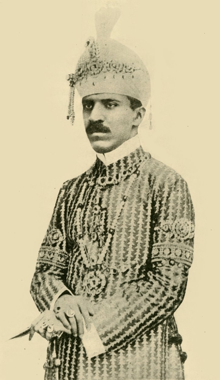 "The Nizam of Hyderabad", c1911, c1920. tekijältä Bourne and Shepherd