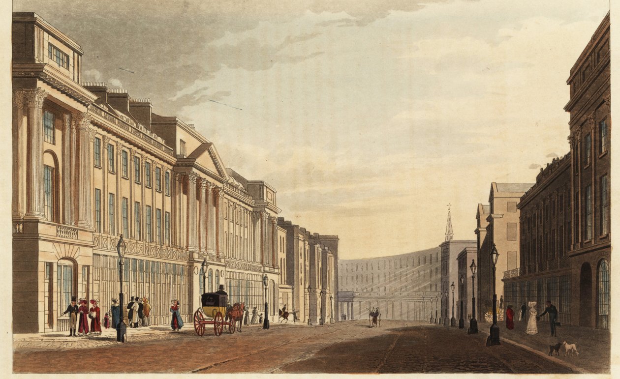 Regent Street, katsot kohti Quadrantia Lontoossa tekijältä British School