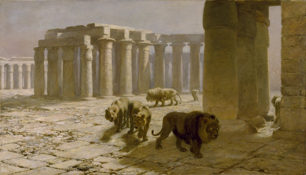 Syyria, The Nightwatch, 1880 tekijältä Briton Riviere