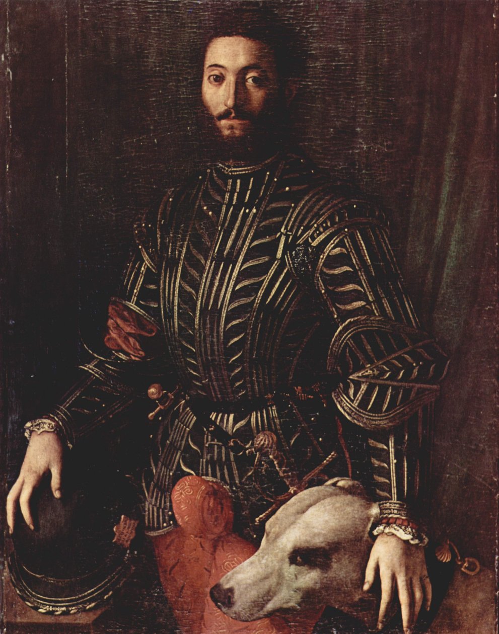 Porträt des Guidobaldo II della Rovere, Herzog von Urbino tekijältä Agnolo Bronzino