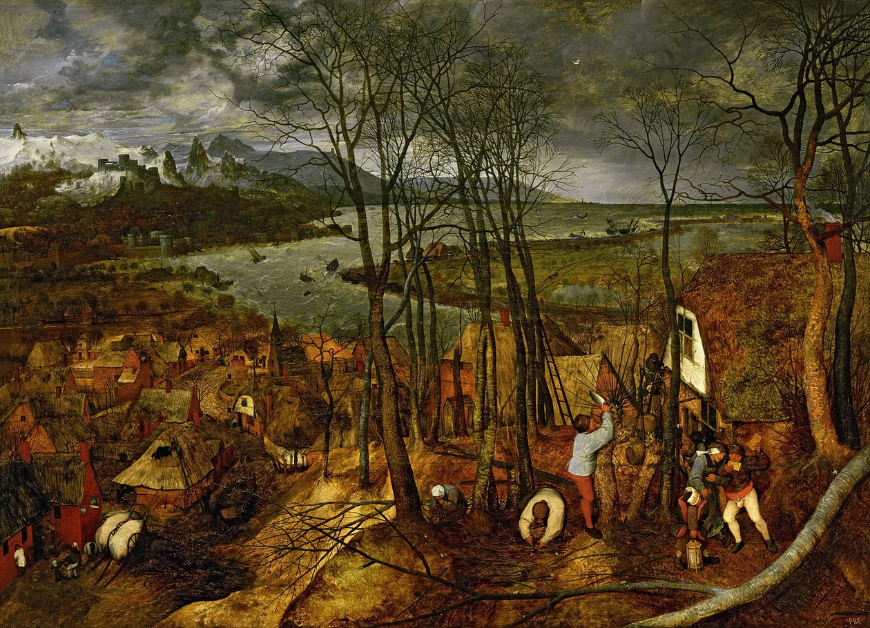 Synkkä päivä Varhainen kevät, 1565 tekijältä Bruegel