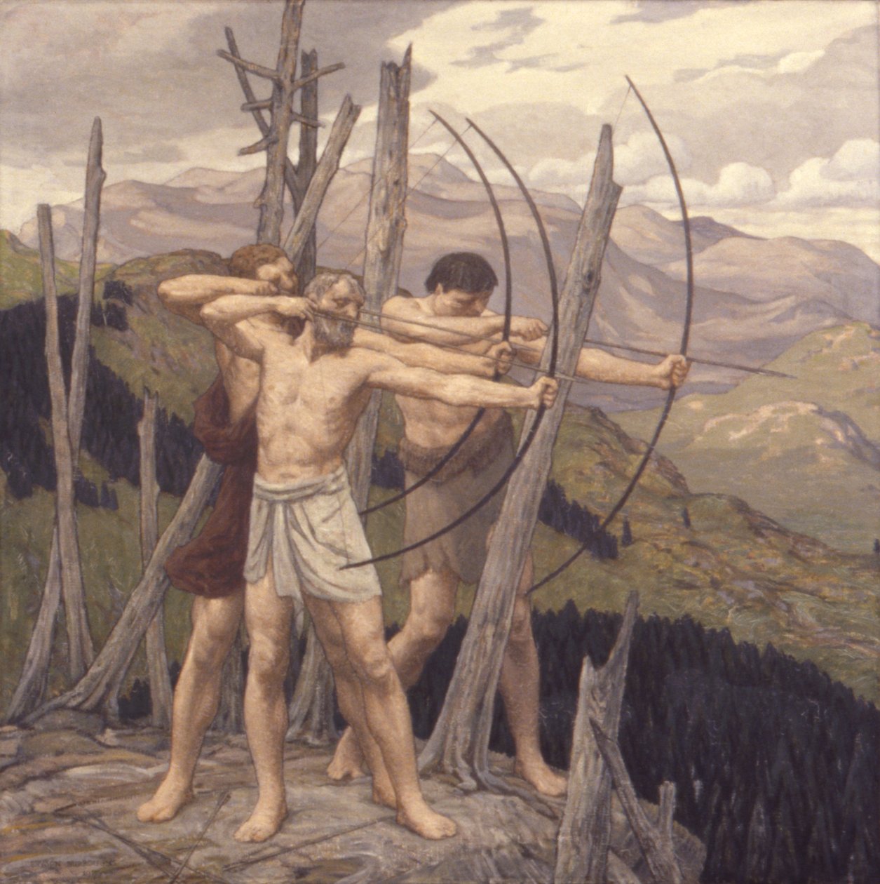 Jousimiehet, 1917. tekijältä Bryson Burroughs