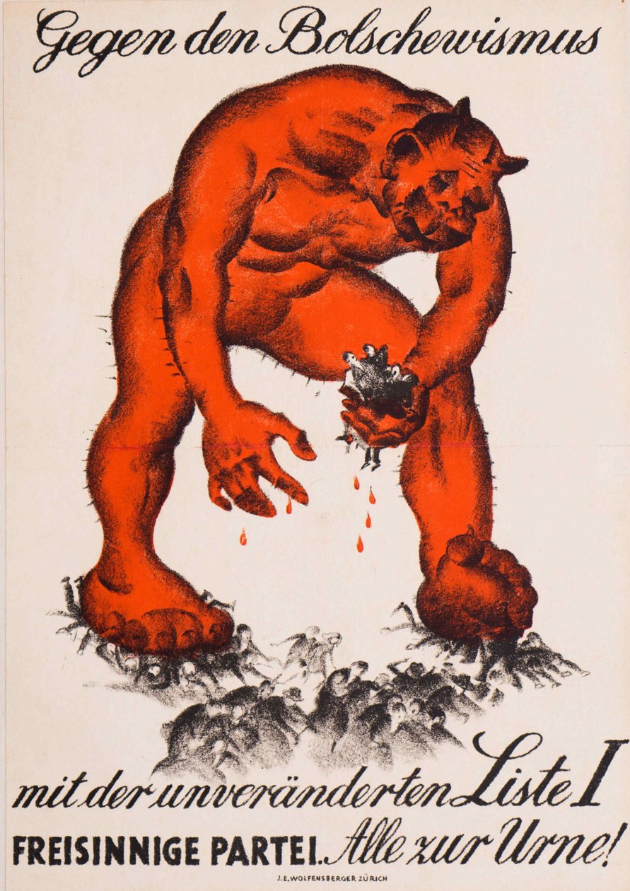 Bolshevismia vastaan, 1919. tekijältä Burkhard Mangold