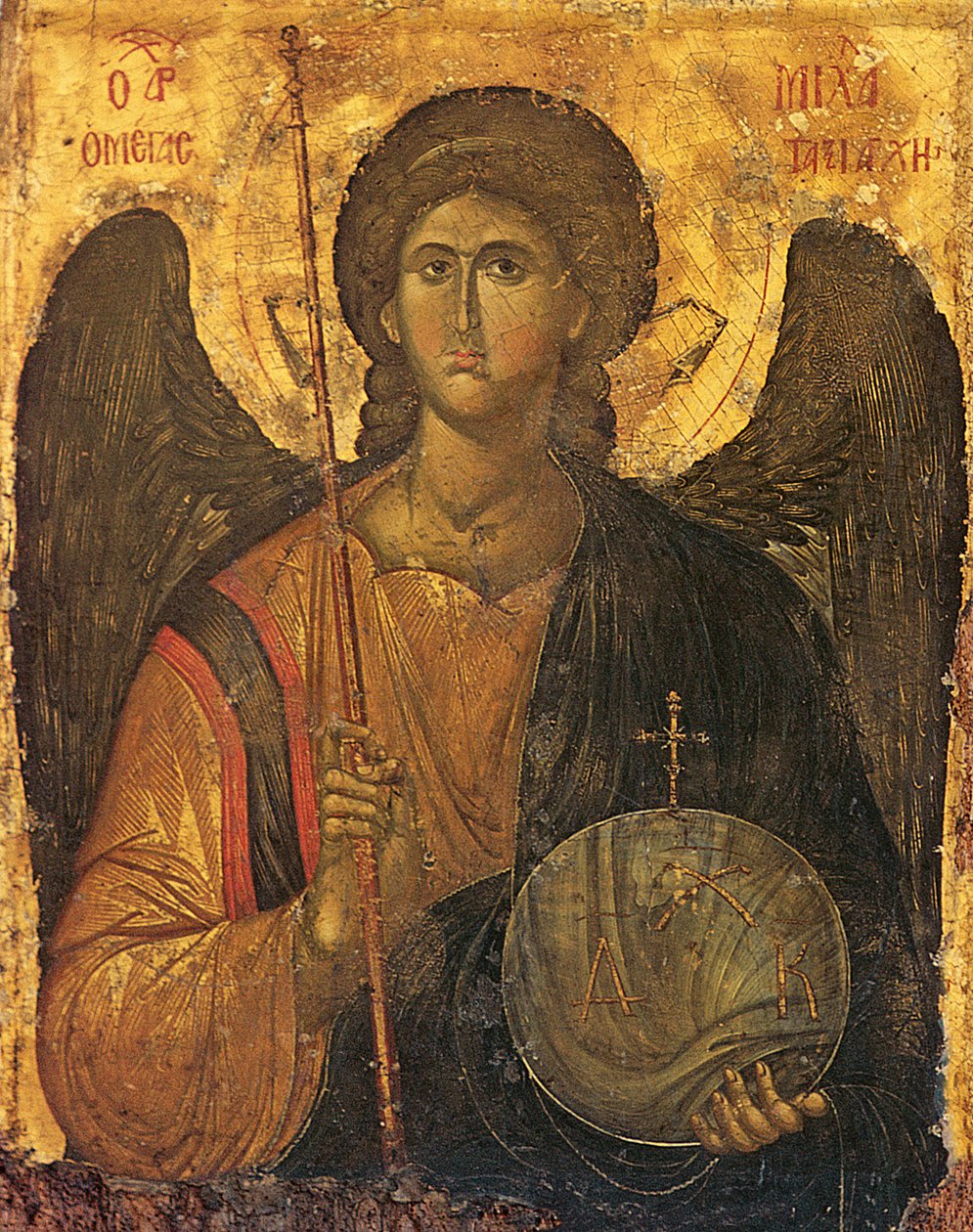 St. Michael (tempera paneelissa) tekijältä Byzantine