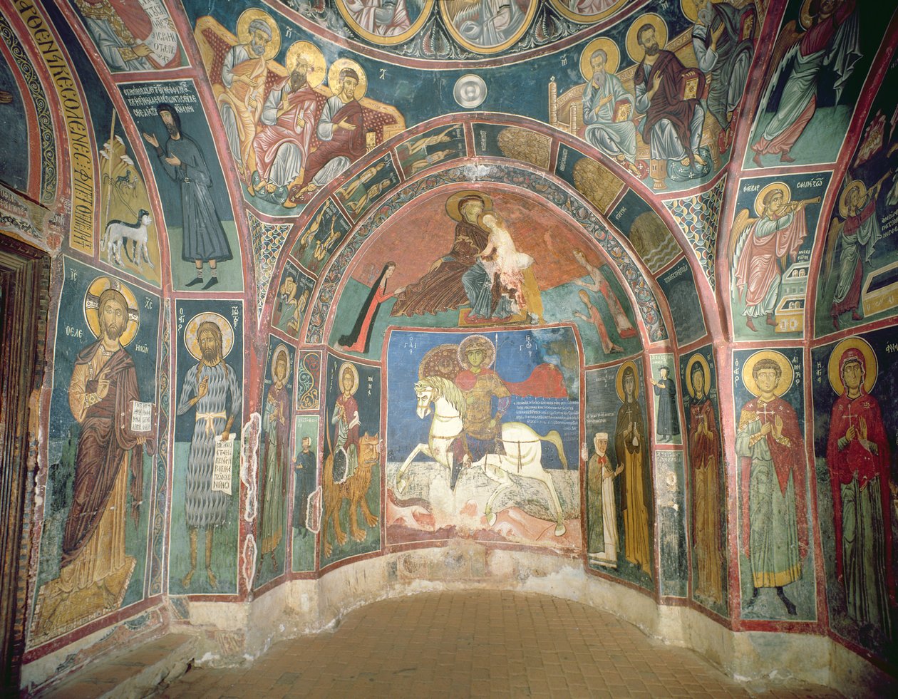 Näkymä narthexista, 1332-3 tekijältä Byzantine