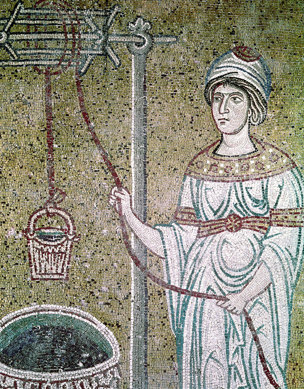 Samarialainen nainen (mosaiikki) tekijältä Byzantine School