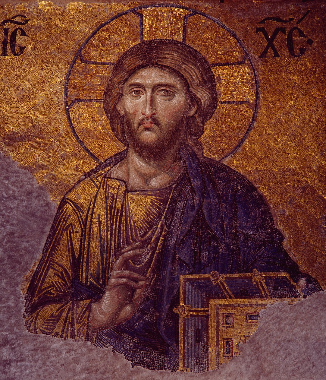 Deesis Kristus Hagia Sofiassa (mosaiikki) tekijältä Byzantine