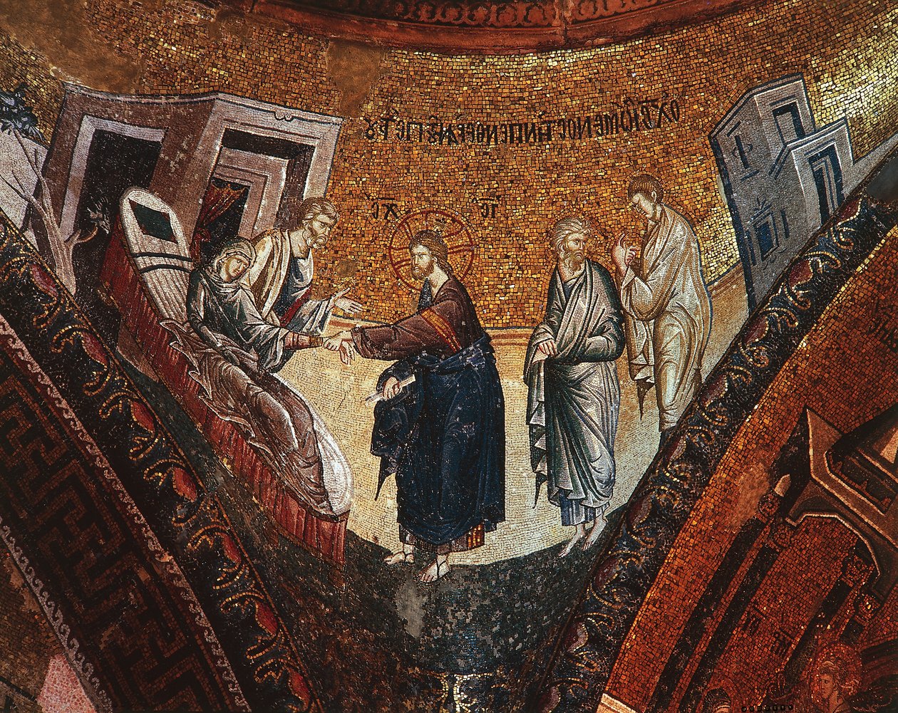 Neitsyen kuolema (mosaiikki) tekijältä Byzantine Byzantine