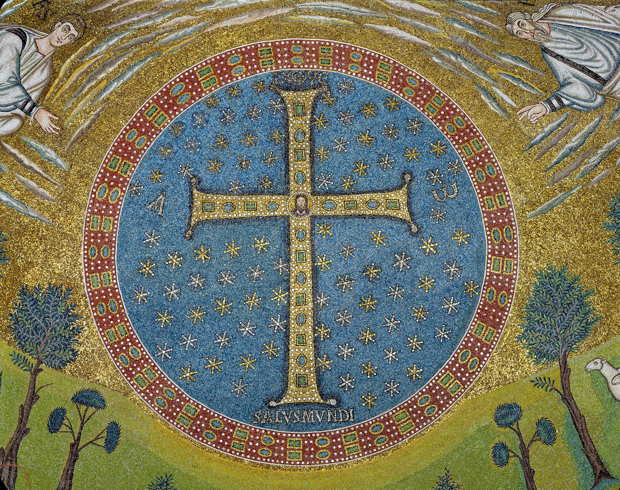 Crux gemmata (mosaiikki) tekijältä Byzantine School