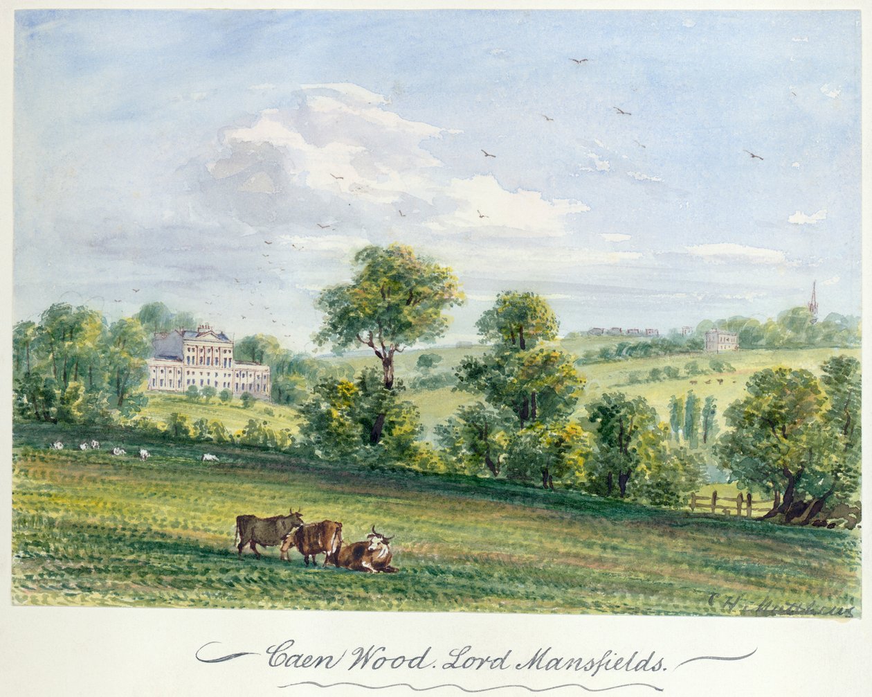 Kenwood, House, Hampstead, Lontoo, 1850 tekijältä CH Matthews