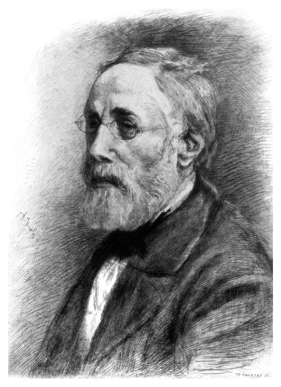 Jozef Israels, hollantilainen taiteilija, 1880-1882. tekijältä CL Courtry