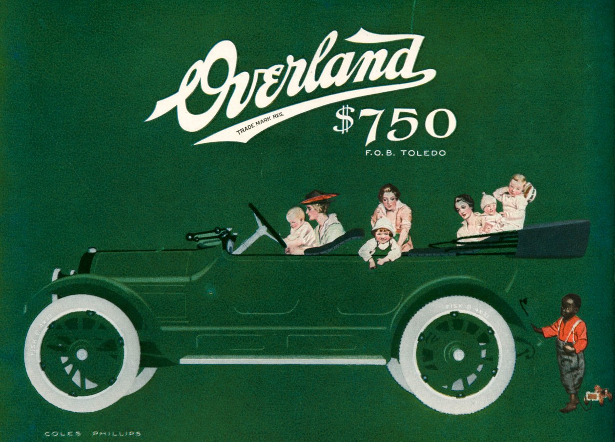 Willys-Overland-lehden mainos tekijältä C. Coles Phillips