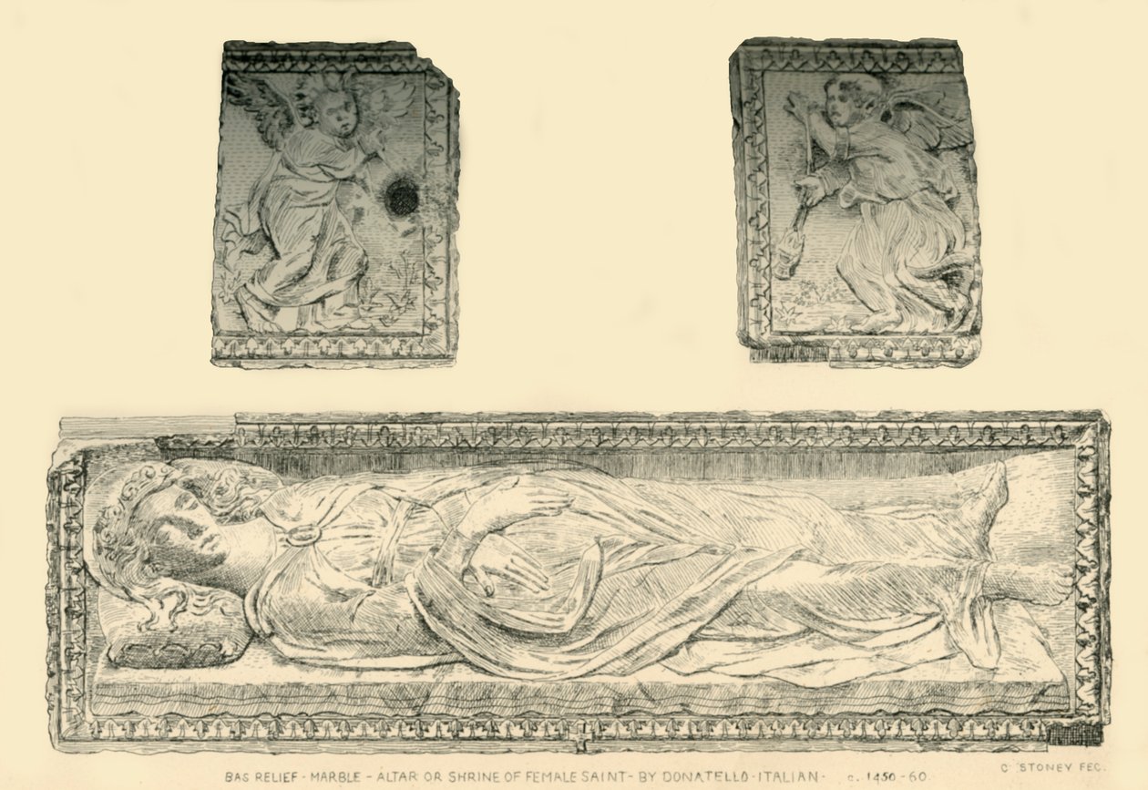 Santa Giustinan sarkofagi, c1476, 1881. tekijältä C Stoney