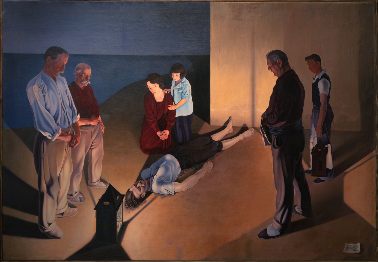 Castaways, 1934. tekijältä Cagnaccio di San Pietro
