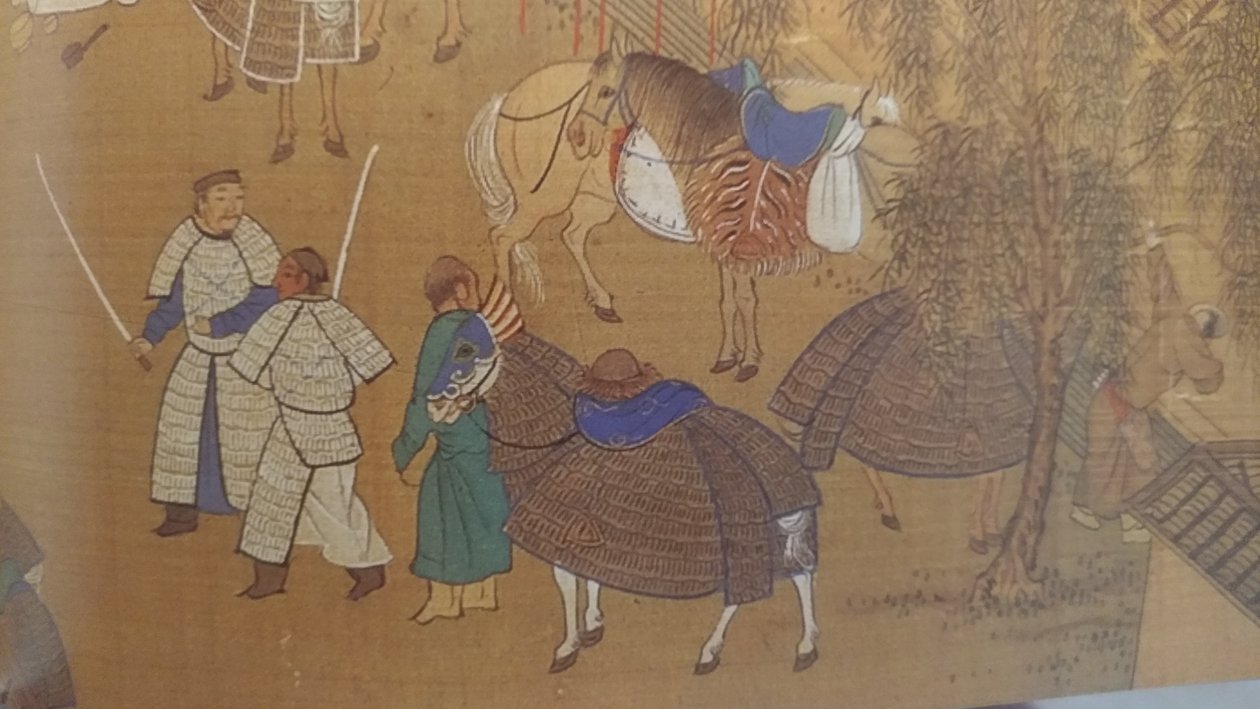 Ming-kuvaus Xiongnu Cai Wenjin paluusta kotimaahansa tekijältä Cai Wenji Returns to Her Homeland