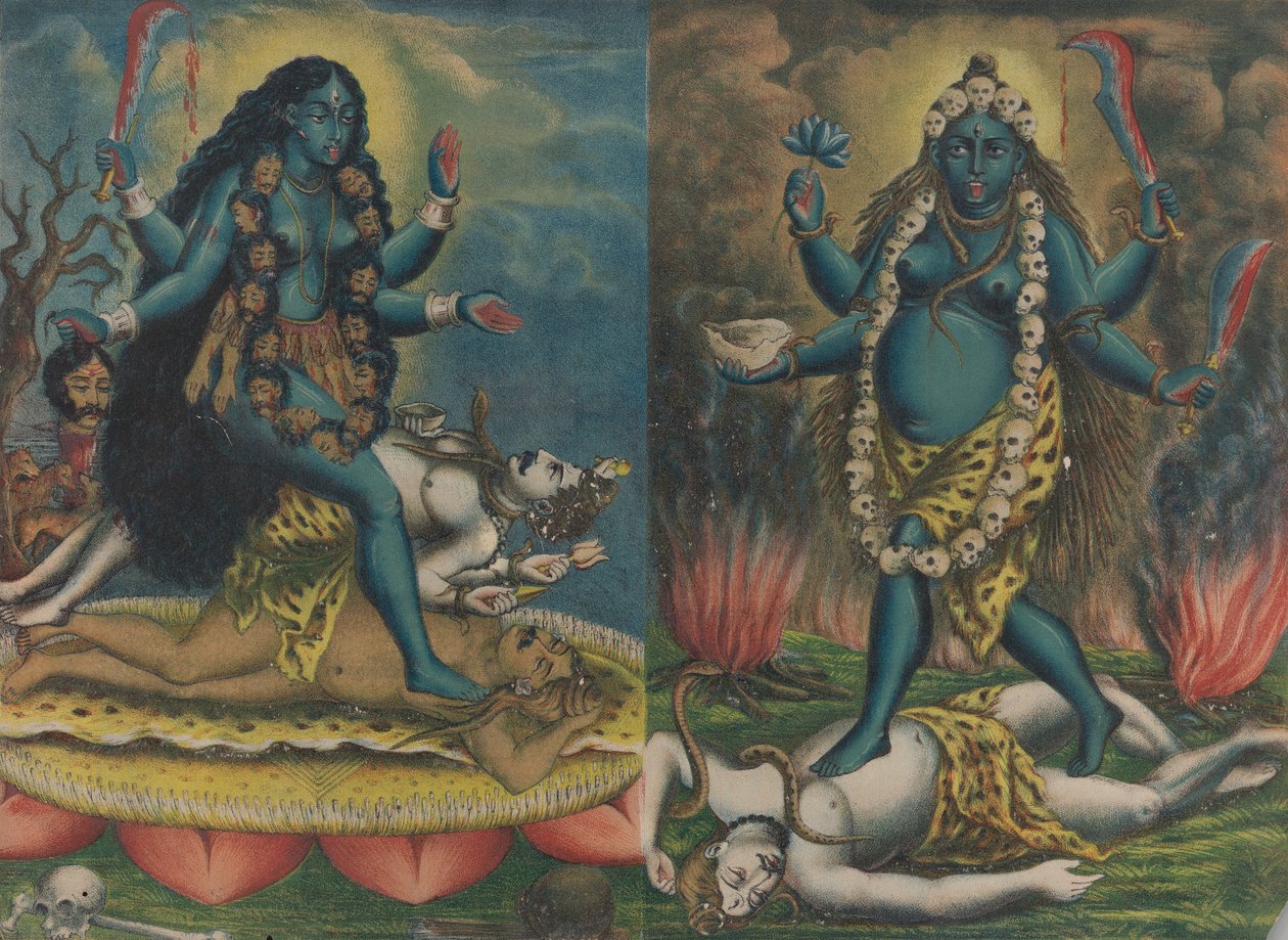 Kali Tara, n. 1885-90. tekijältä Calcutta Art Studio