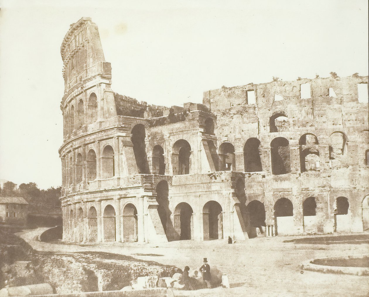 Colosseum, Rooma, 2. näkymä, toukokuu 1846. tekijältä Calvert Jones