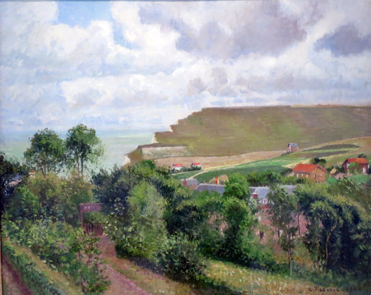 Vue de Berneval tekijältä Camille Jacob Pissarro