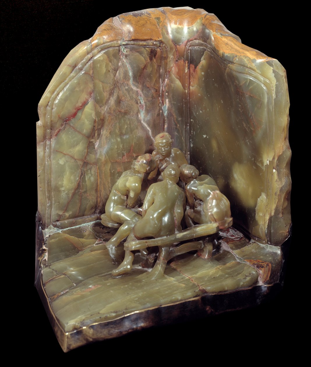 "loveseats" 1897 (pronssi ja onyksi) tekijältä Camille Claudel