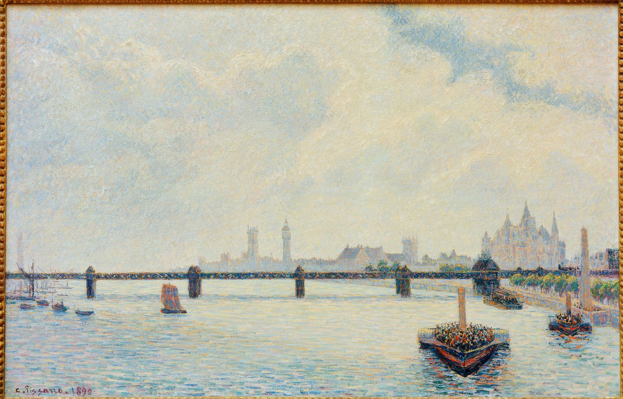 Charing Cross Bridge, Lontoo tekijältä Camille Pissarro