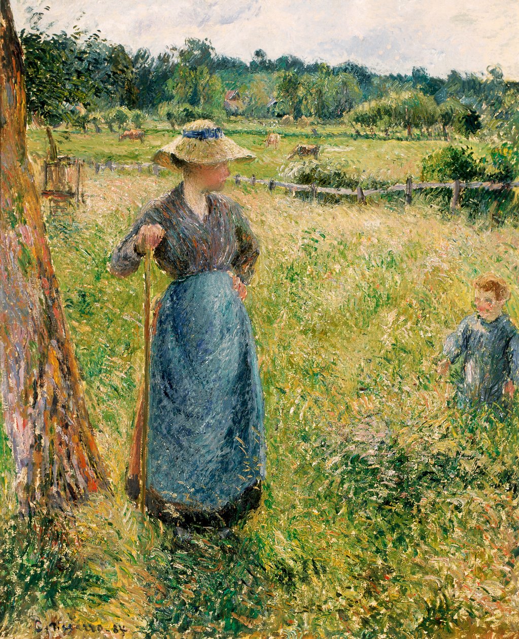 Ranskalainen:  La Faneuse
Espanja: Faneuse on espanjalainen:  Faneuse: La forrajera tekijältä Camille Pissarro