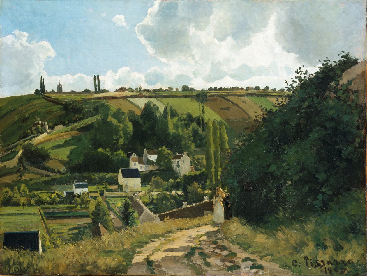 Jalais Hill, Pontoise, 1867. tekijältä Camille Pissarro