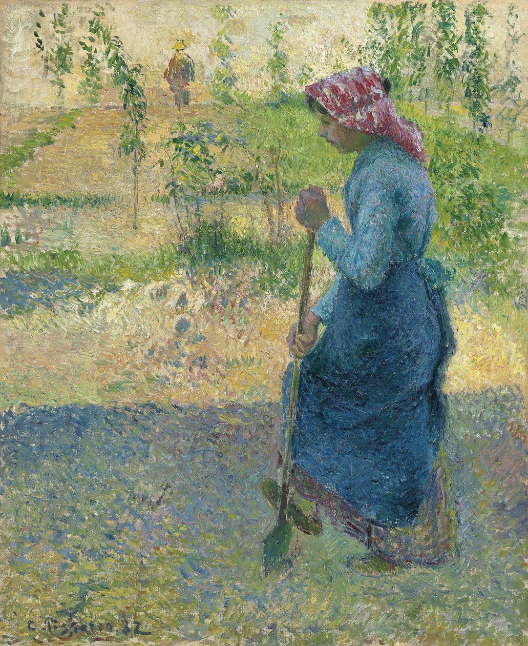 Talonpoikien kaivaminen; Talonpoikainen ihastus tekijältä Camille Jacob Pissarro