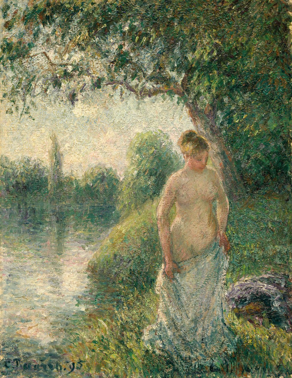 Kylpylä, 1895. tekijältä Camille Pissarro