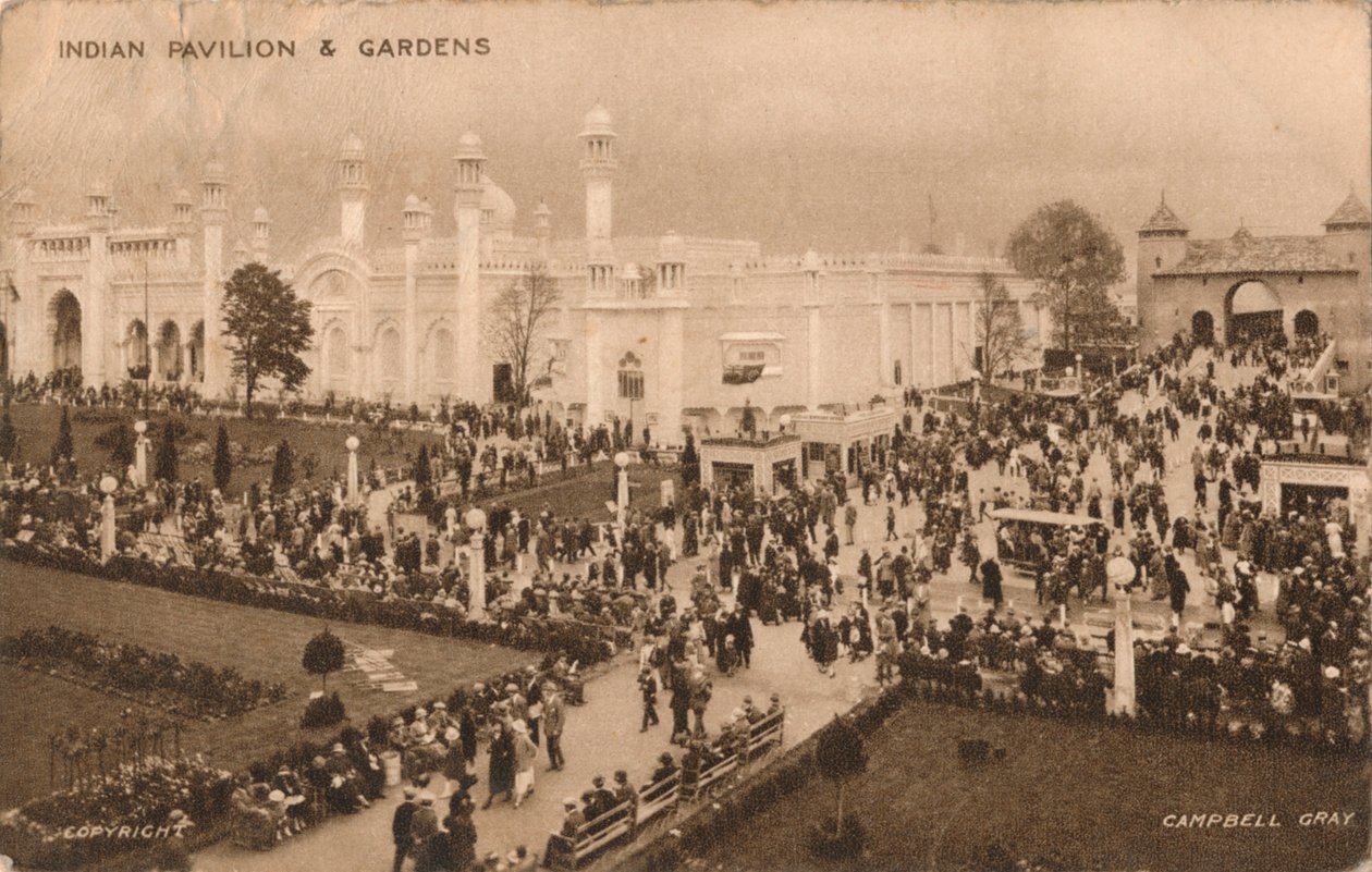 "Indian Pavilion & Gardens", vuodelta 1925. tekijältä Campbell Gray