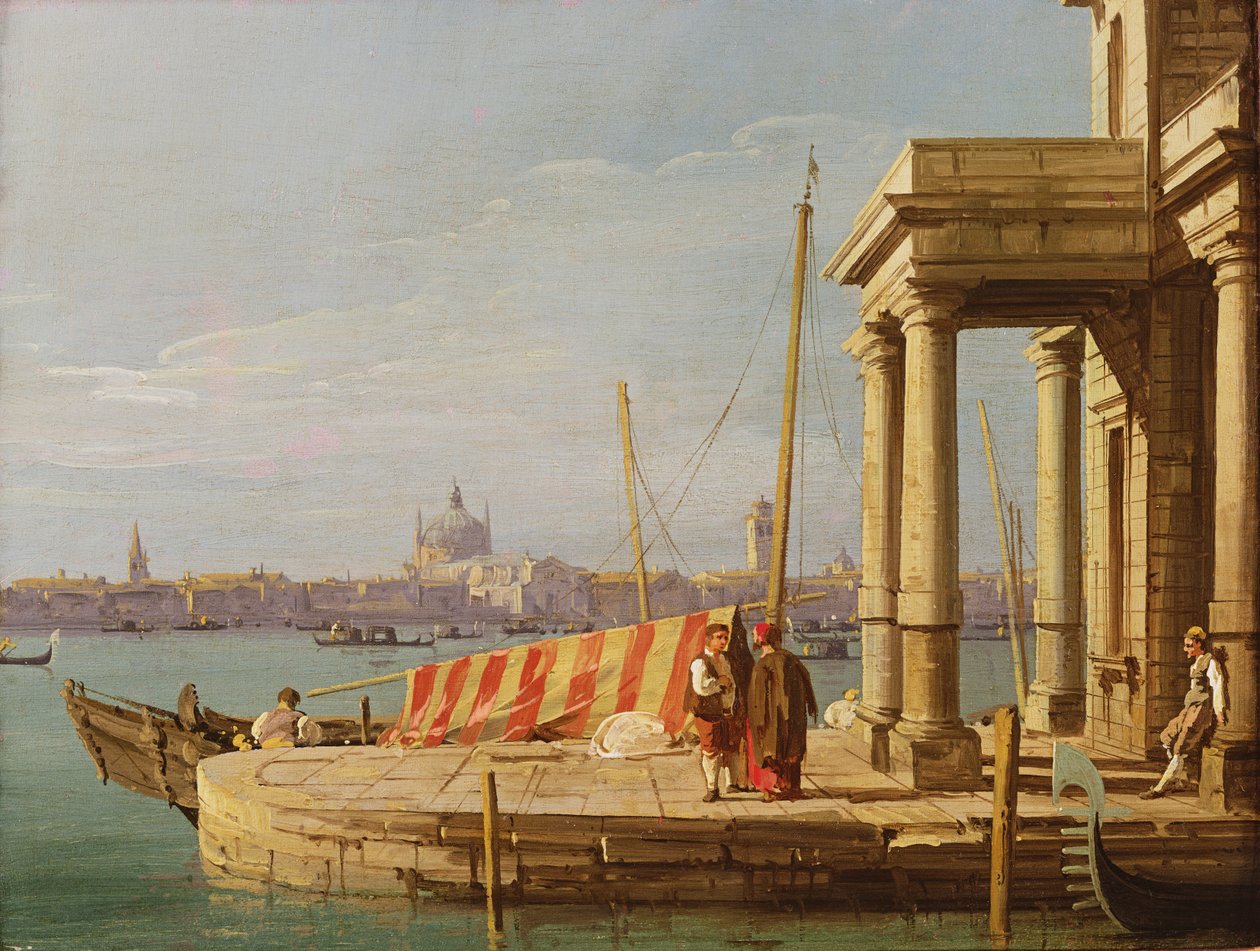Doganon laituri, Venetsia tekijältä Giovanni Antonio Canal