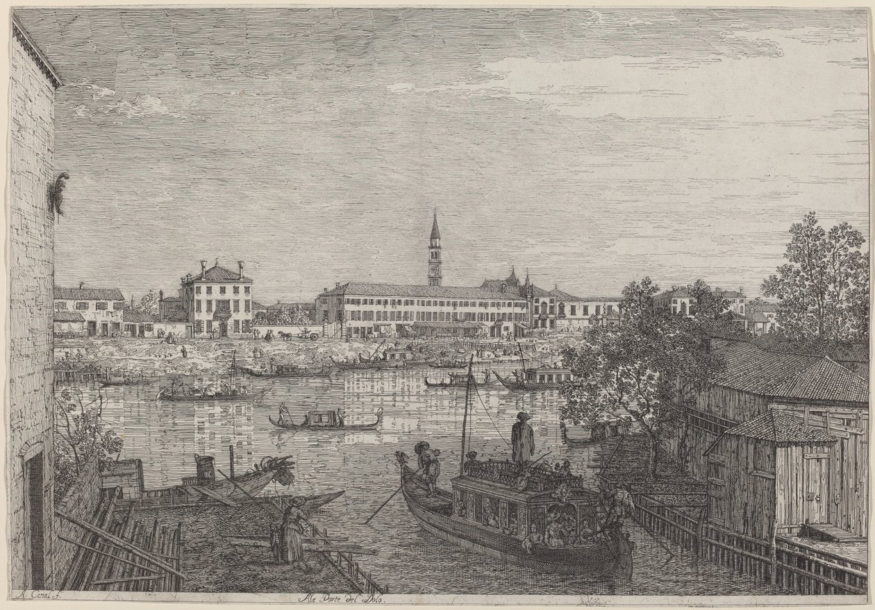 Ale Porto del Dolo tekijältä Canaletto