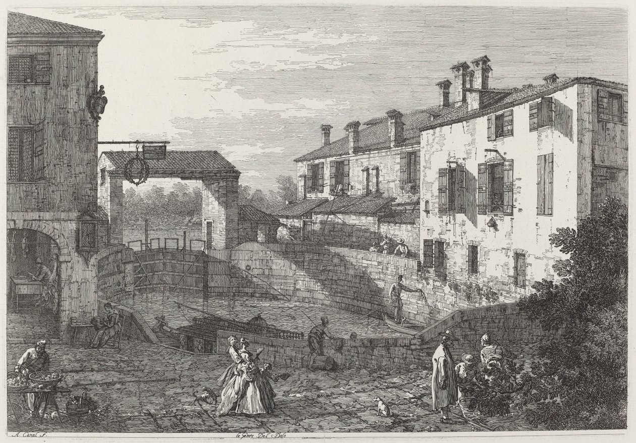 Dolon ovet, c. 17351746. tekijältä Canaletto