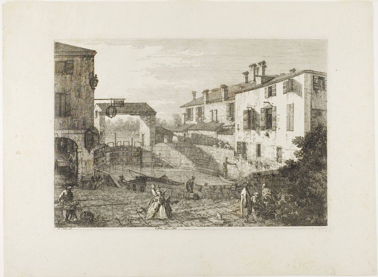 Le Porte Del Dolo, Vedute tekijältä Canaletto