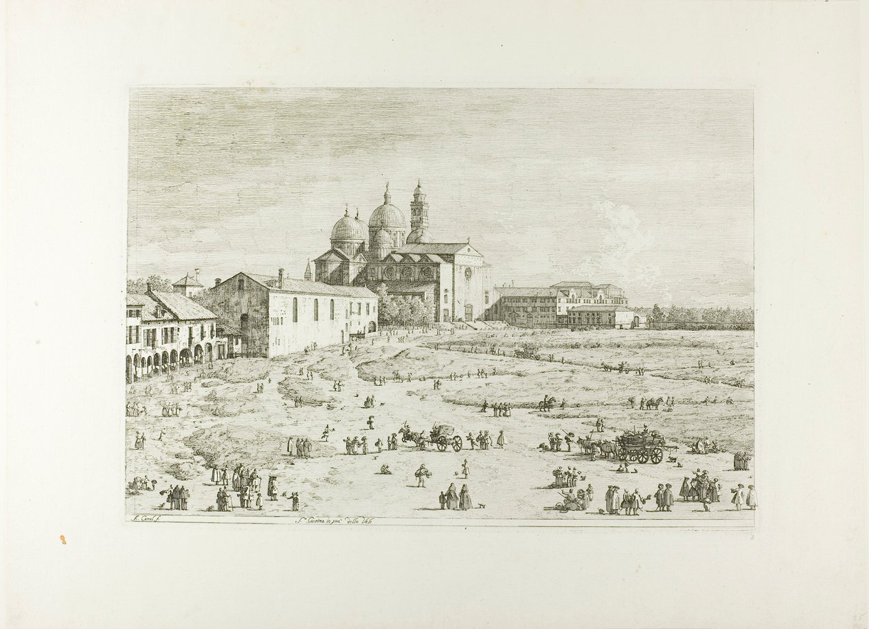 S. Giustina in prà della Vale, Vedute tekijältä Canaletto