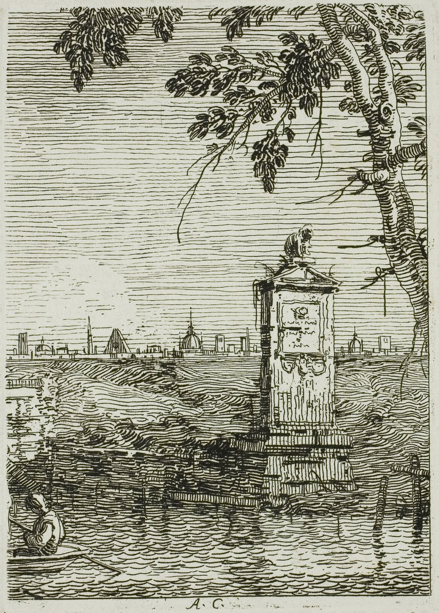 Pieni monumentti, Vedute tekijältä Canaletto